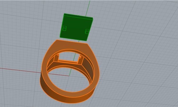 589 Ring with the letter A 3D print model_10