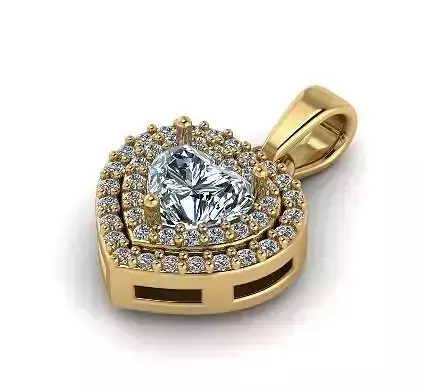 618 Pendant in the shape of a heart