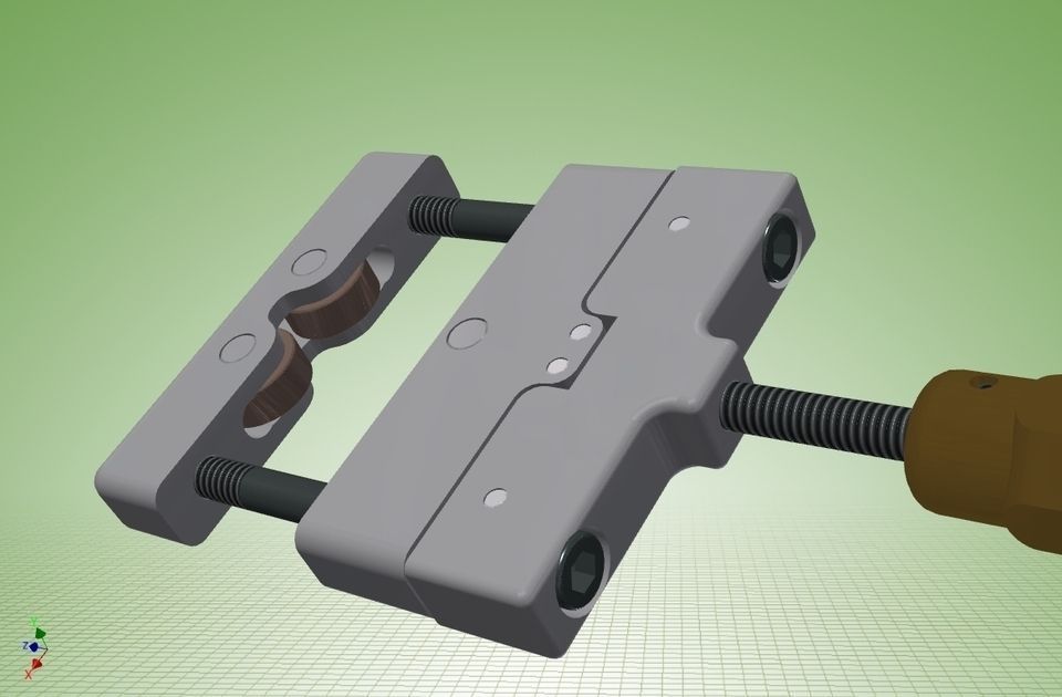 Knurling Tool Hand Type Free 3D model_6