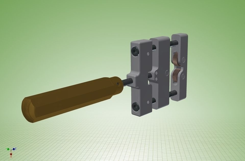 Knurling Tool Hand Type Free 3D model_5