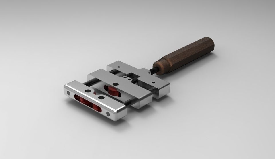 Knurling Tool Hand Type Free 3D model_1