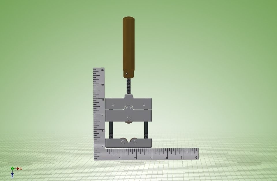 Knurling Tool Hand Type Free 3D model_3