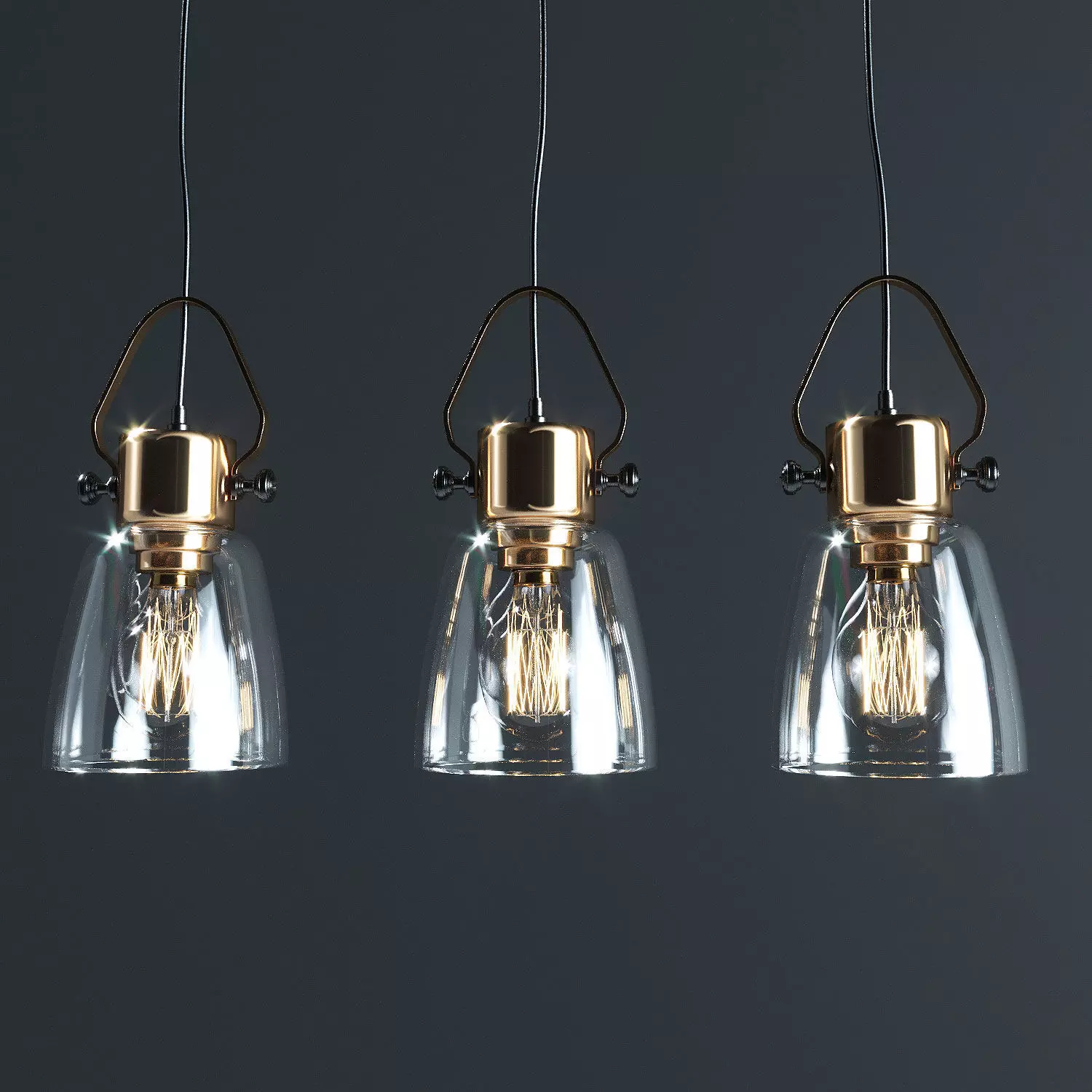 Modern Chandelier 3D model_0