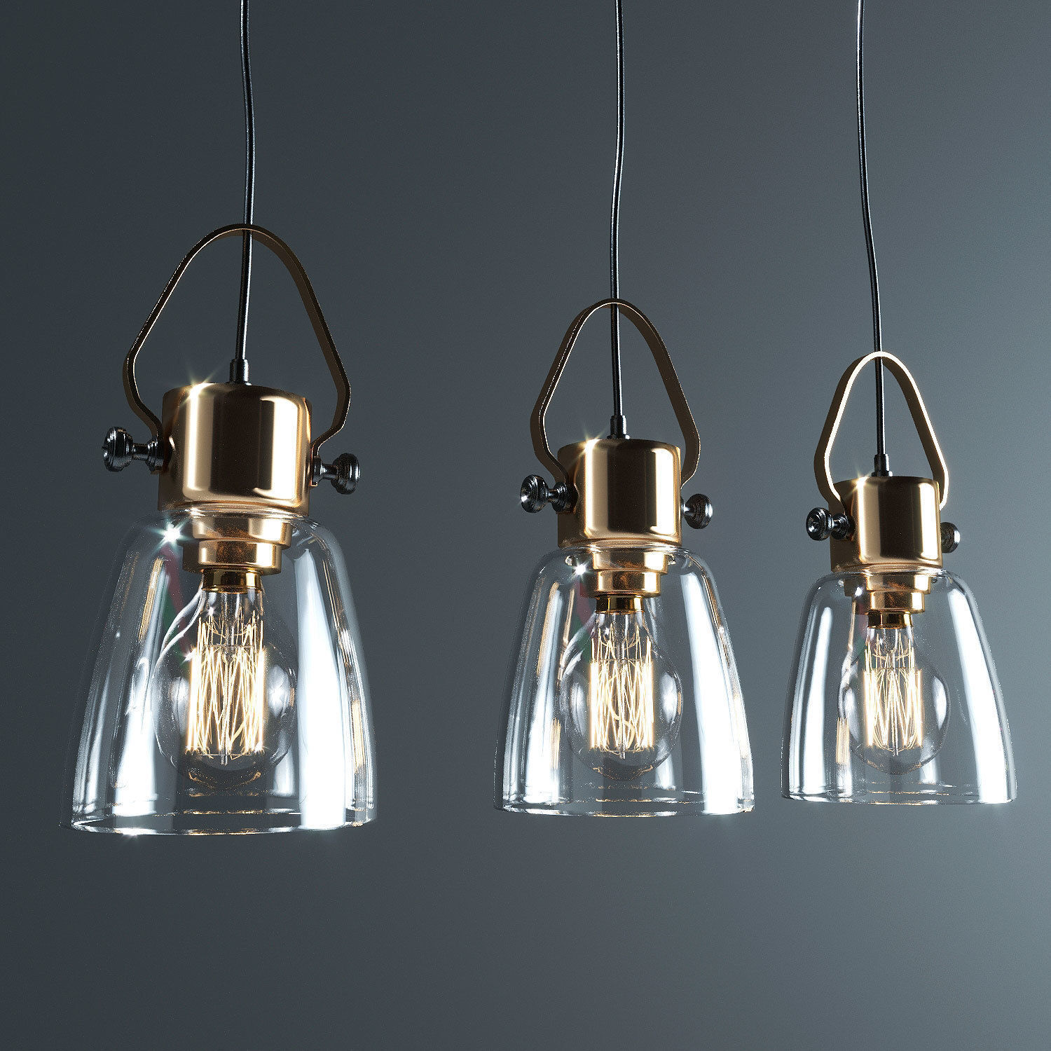 Modern Chandelier 3D model_1