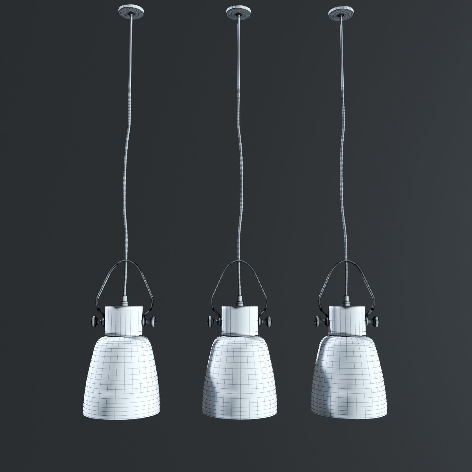 Modern Chandelier 3D model_3
