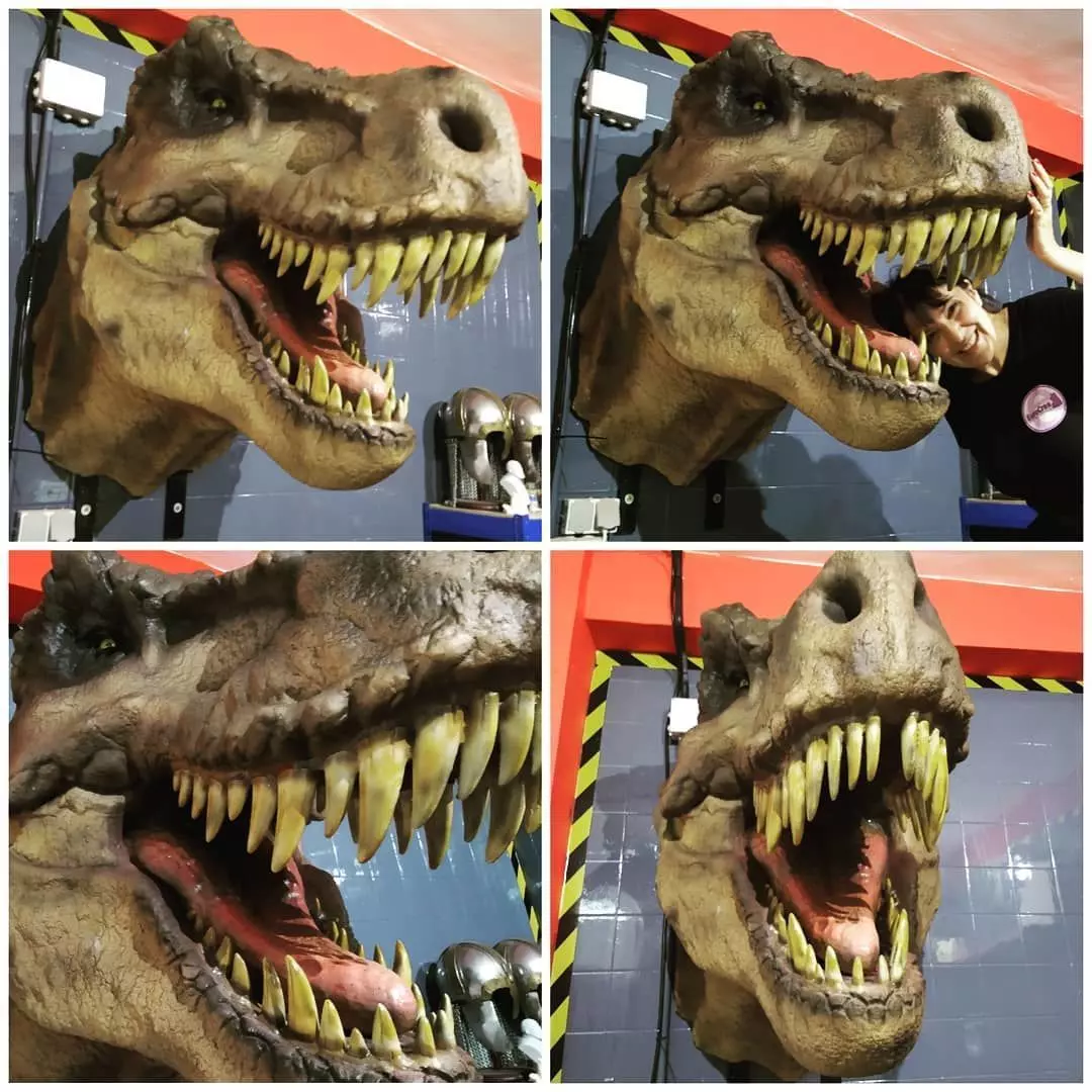 T REX HEAD BUST STL 3D print model