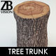 Tree trunk table 3D model_7