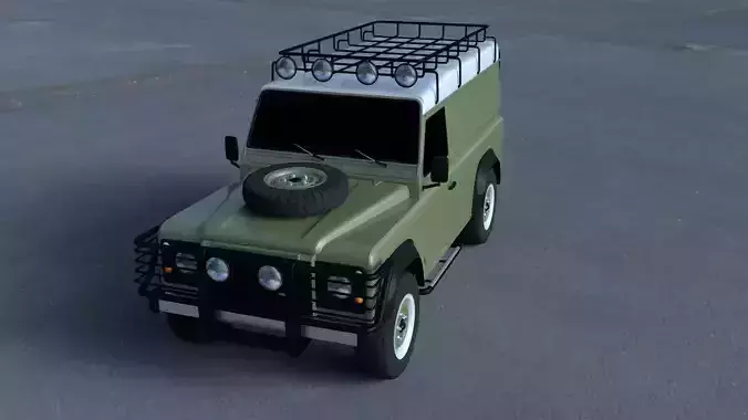Land Rover Defender 110 Hard Top wo interior HDRI