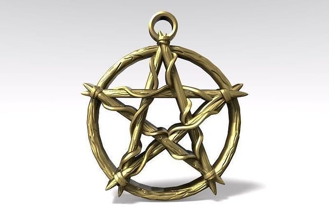 Pentagram knot pendant  3D print model