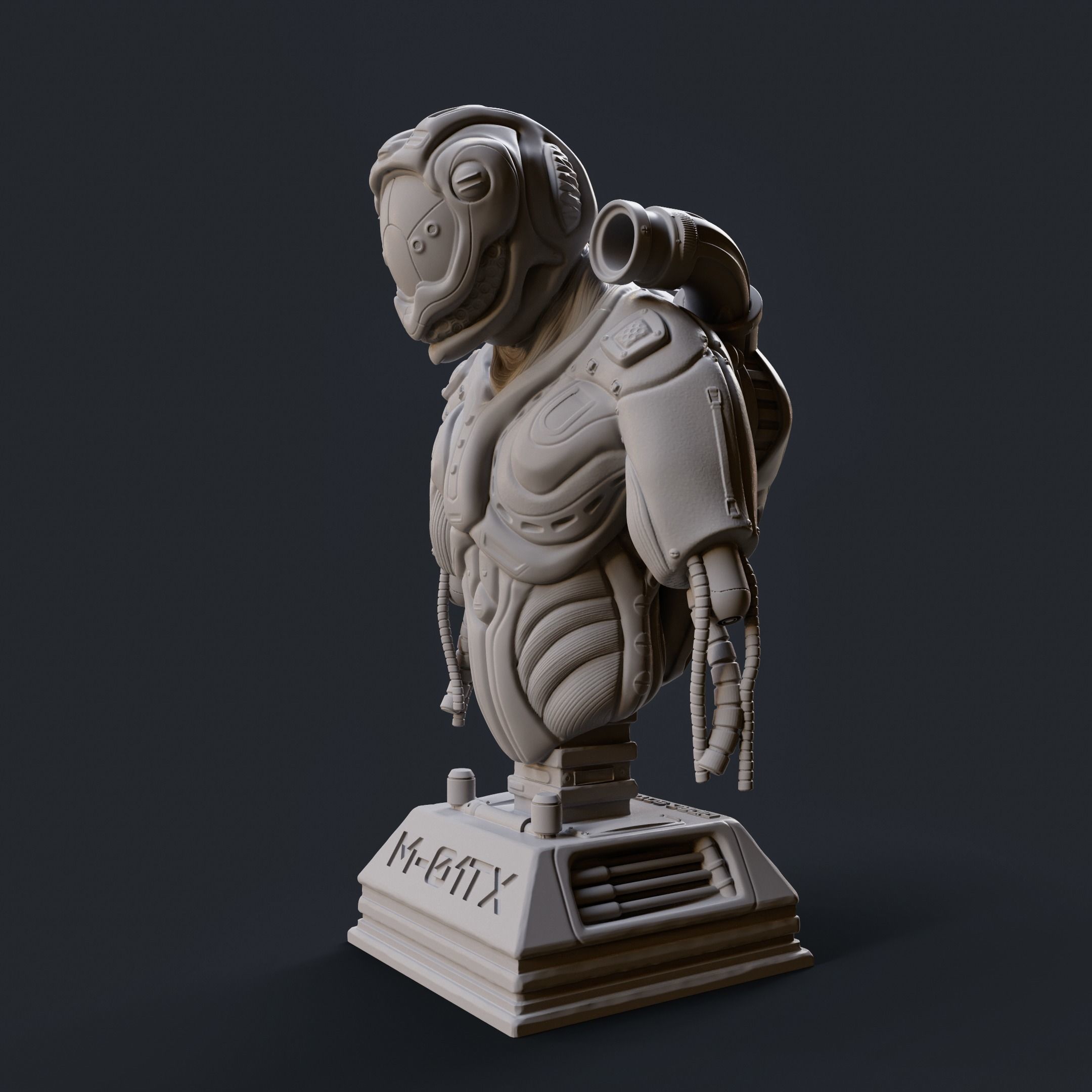 Astronaut Sci Fi 3D model_2