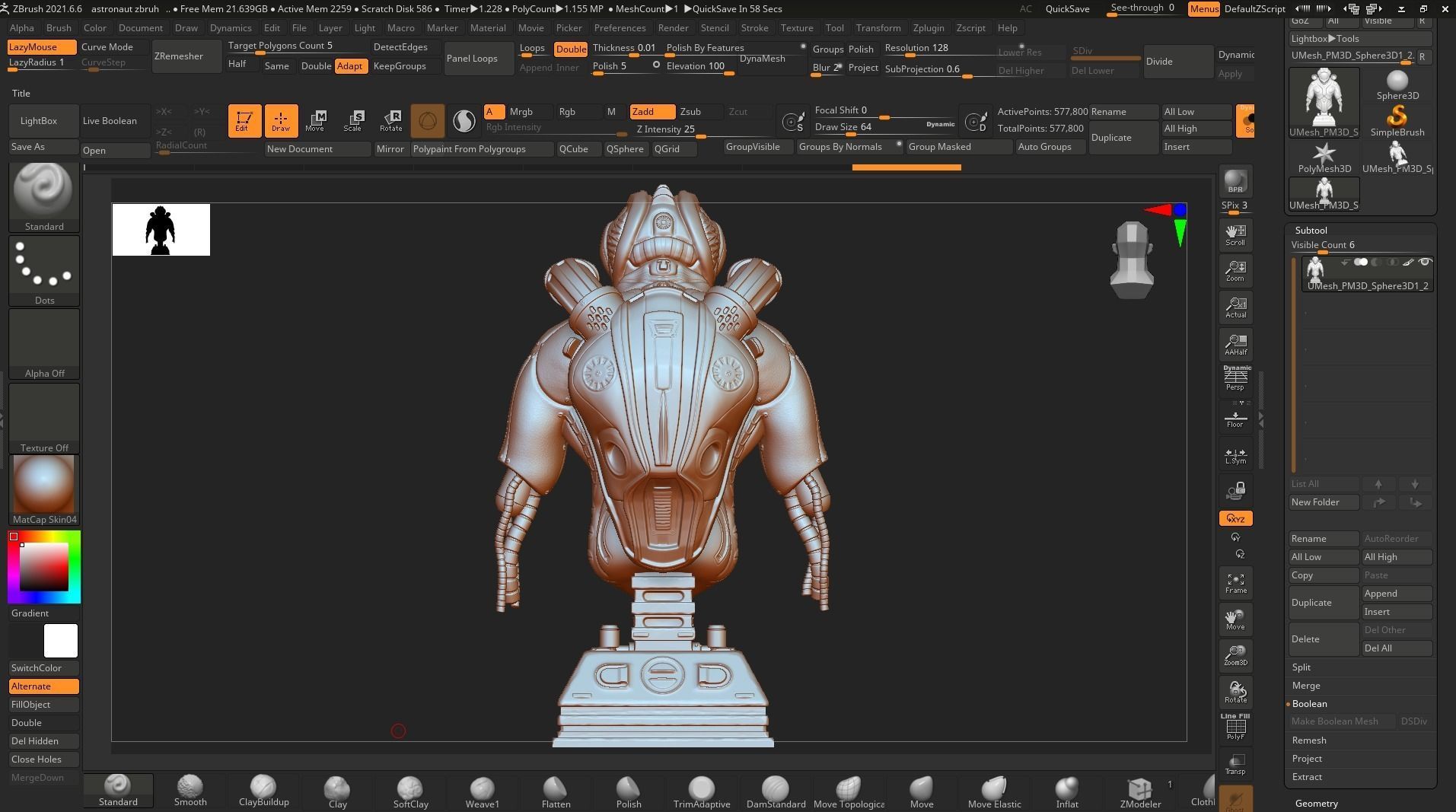 Astronaut Sci Fi 3D model_7