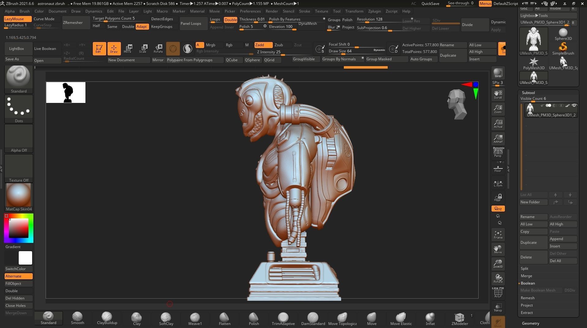 Astronaut Sci Fi 3D model_4