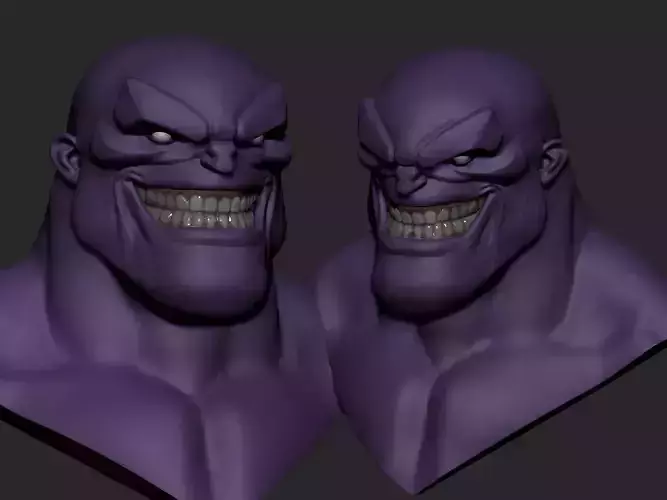 Evil Comic Male basemesh 3D print model