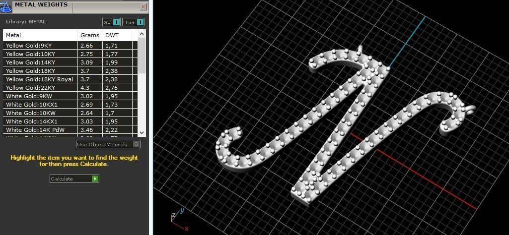 Pendant N 639 3D print model_2