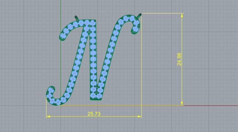 Pendant N 639 3D print model_4