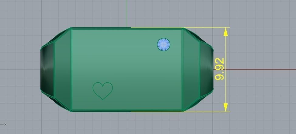 636 Ring with a heart 3D print model_6