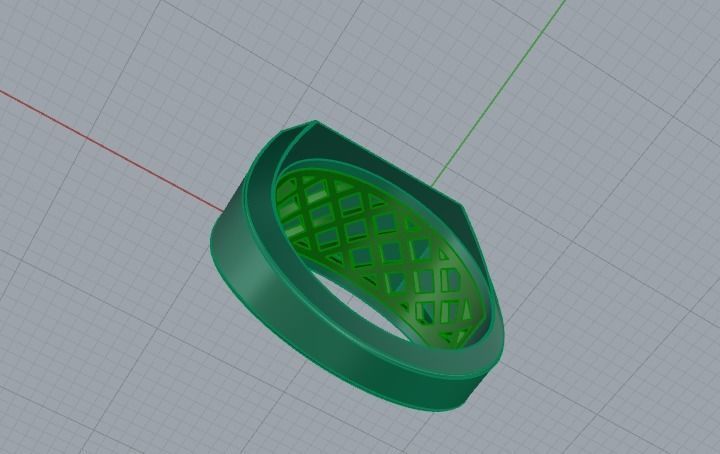 636 Ring with a heart 3D print model_9
