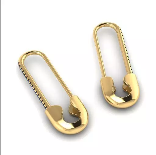 633 Pin earrings 3D print model