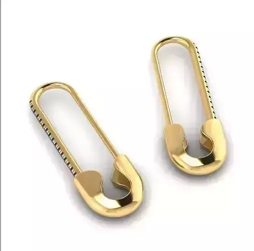 633 Pin earrings 3D print model