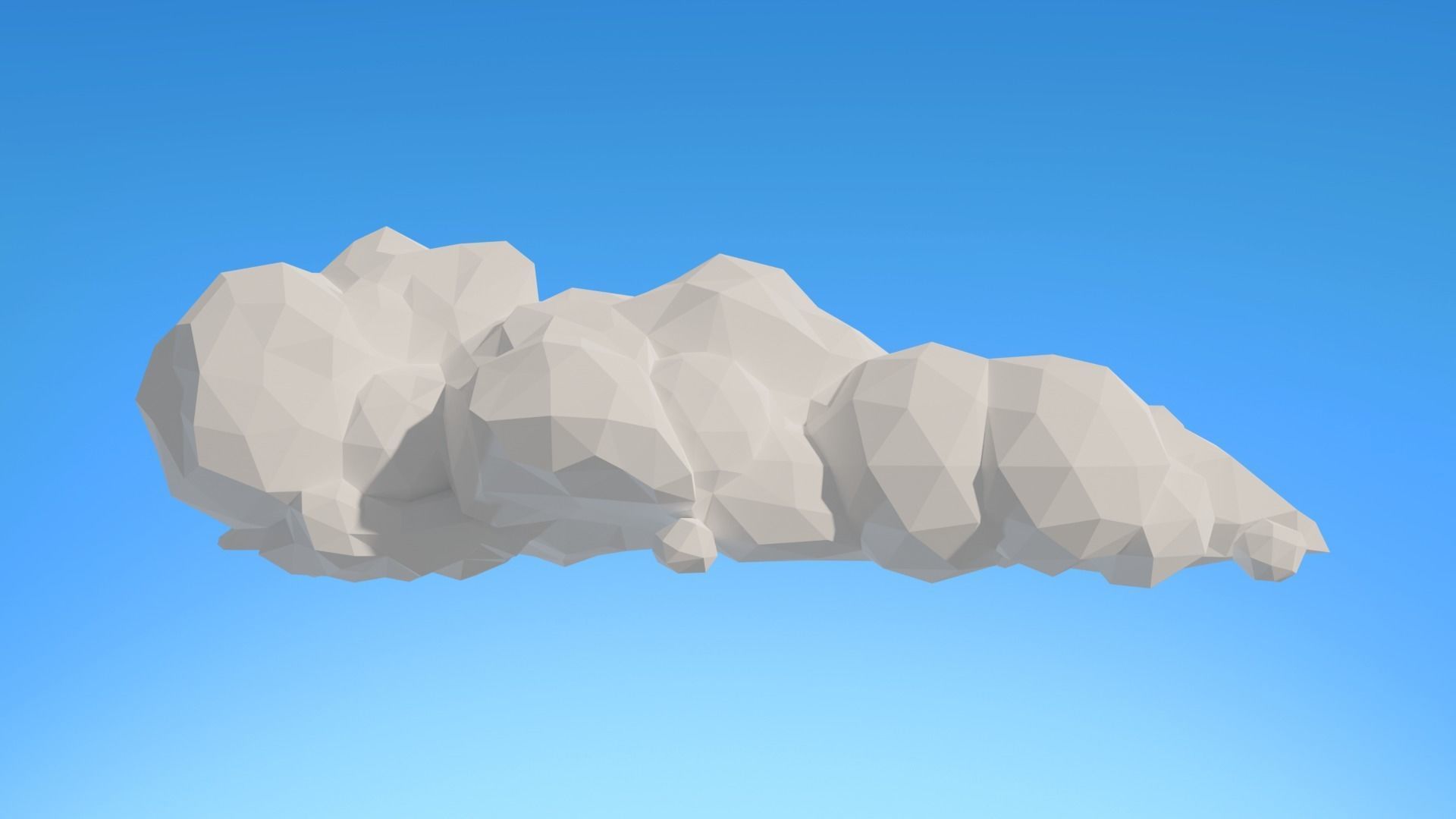 Low Poly Clouds Pack 1 Low-poly 3D model_9