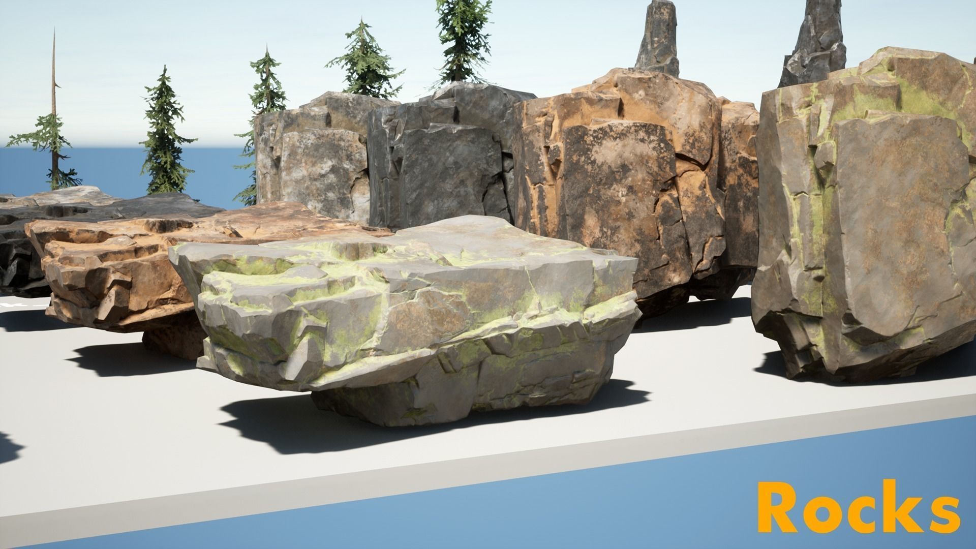 Forest Pack Low-poly 3D model_11