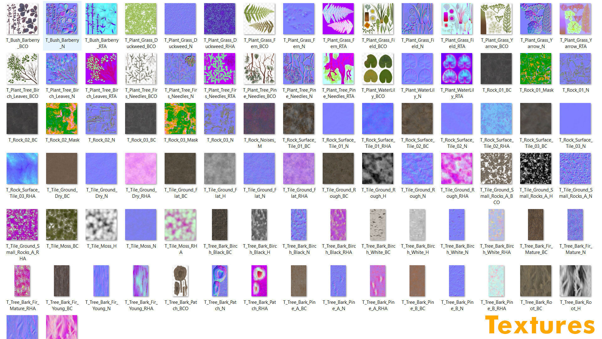 Forest Pack Low-poly 3D model_36