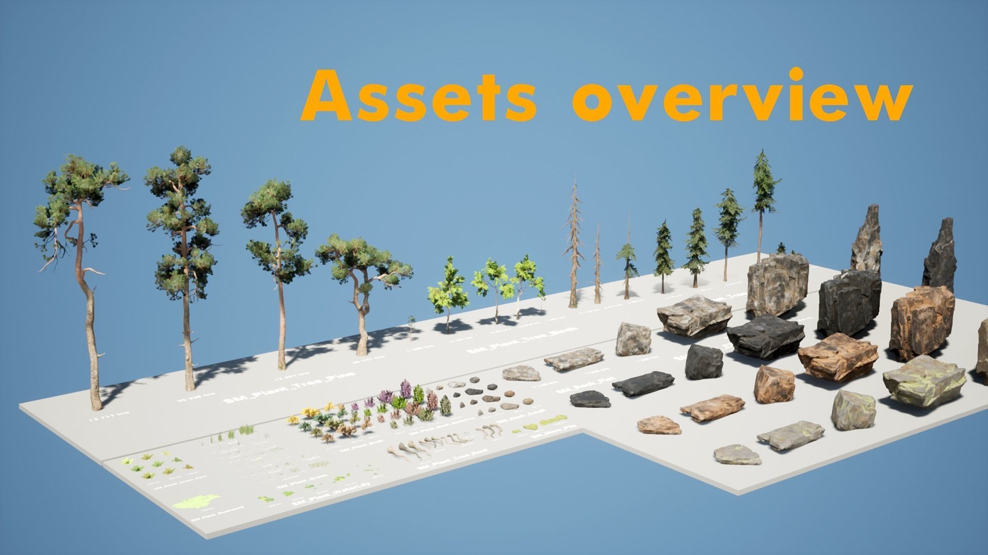 Forest Pack Low-poly 3D model_5