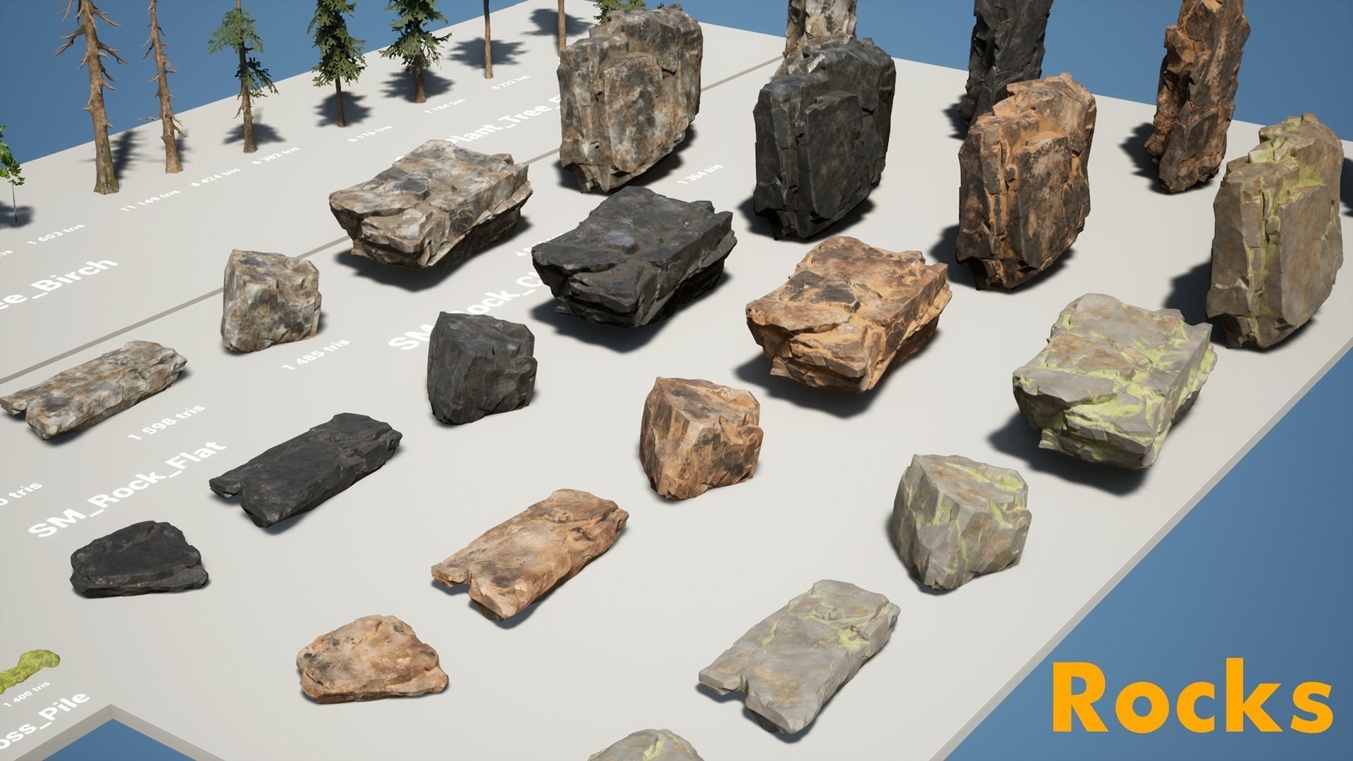 Forest Pack Low-poly 3D model_12