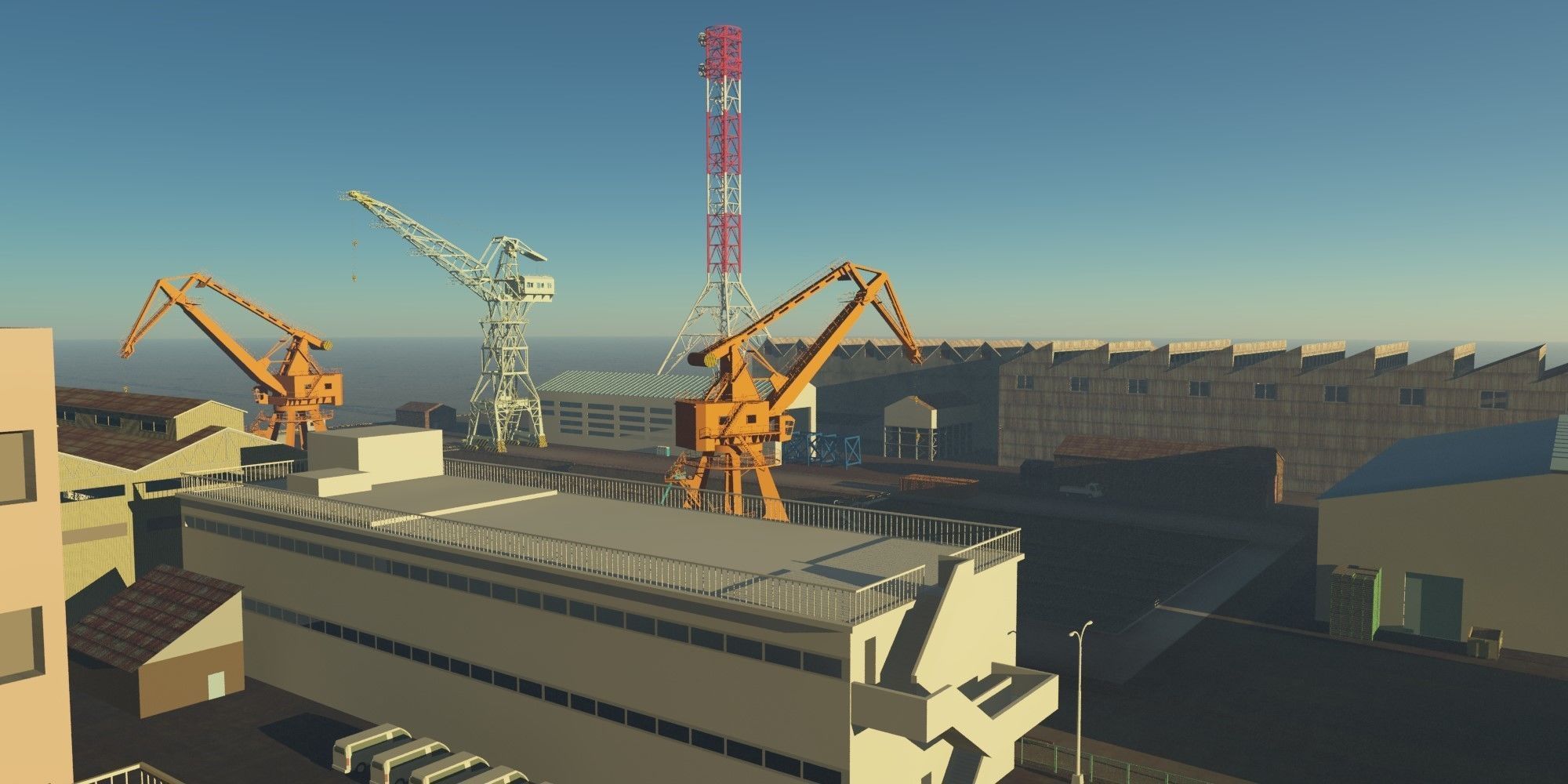 Shipyard Dry Dock 3D model_3