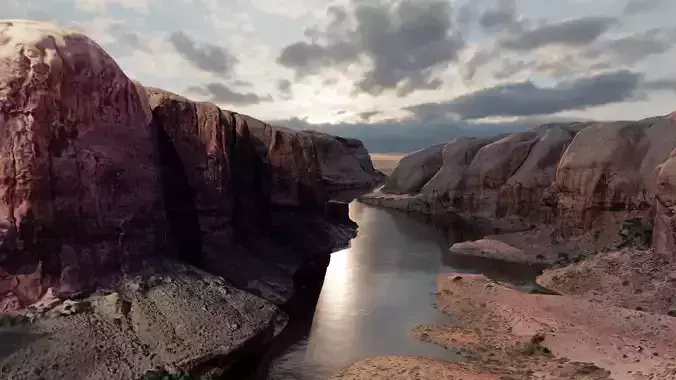  Canyons Junction Landscape 3D model