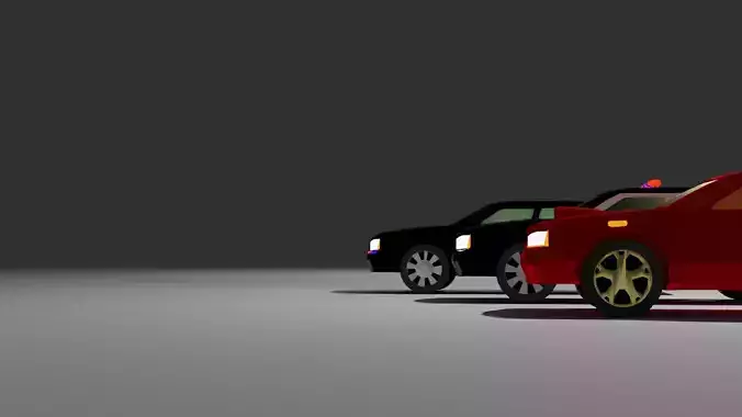 dodge charger 2007 3 cars   police - Fbi - Racing