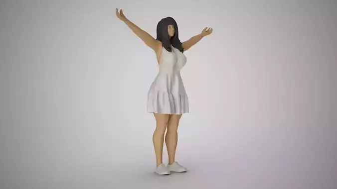 Girl Embracing Nature