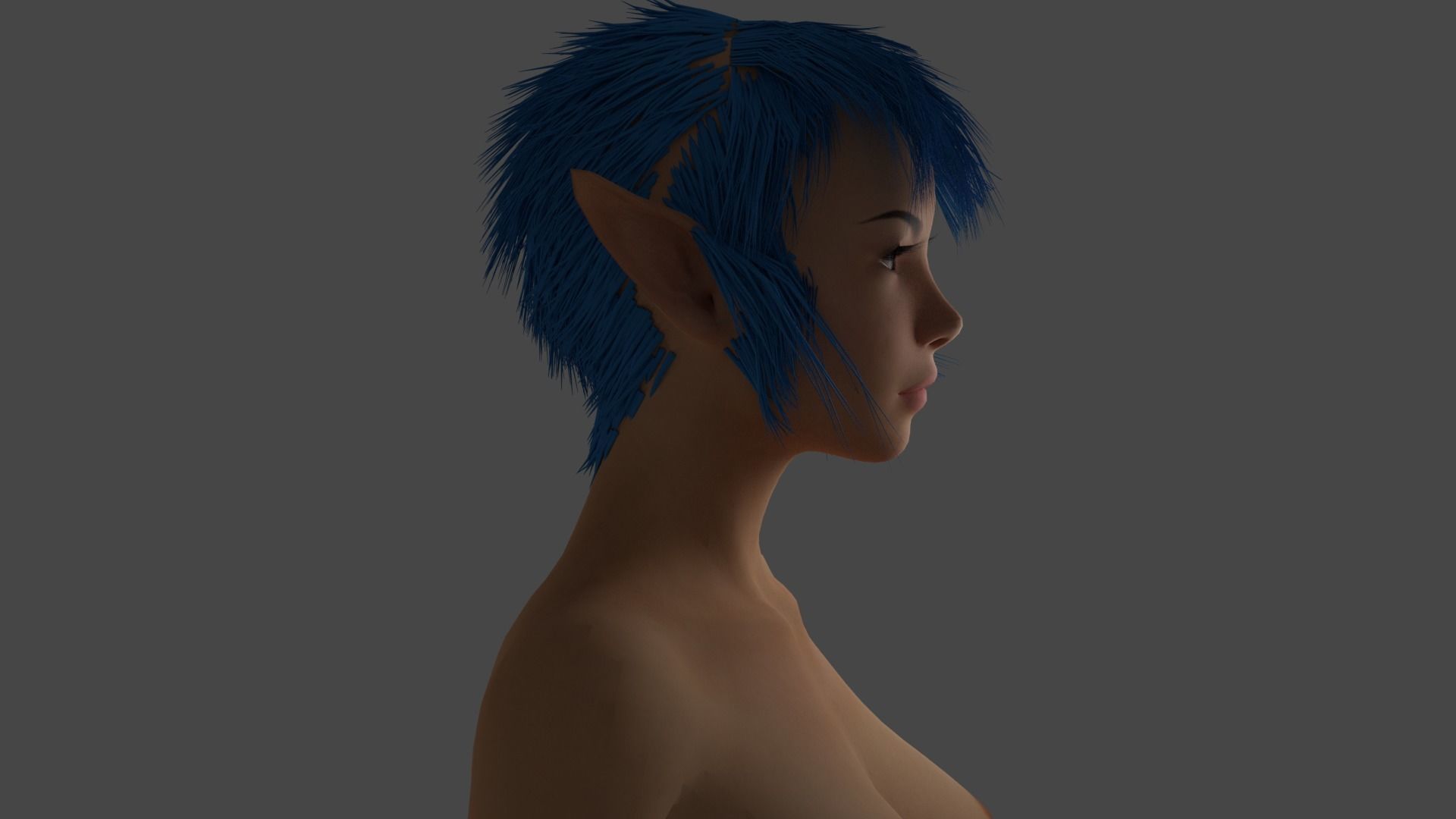 rachel a custom character  3D model_2