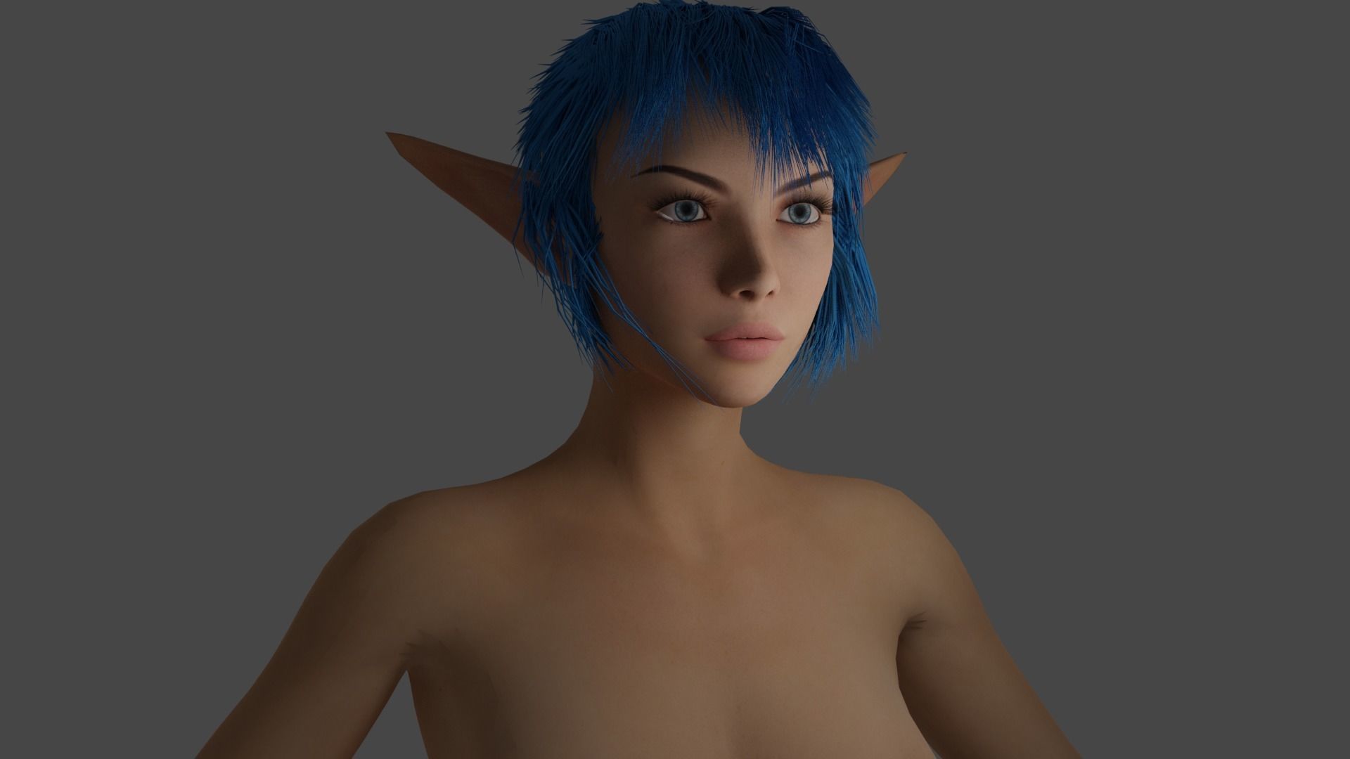 rachel a custom character  3D model_1