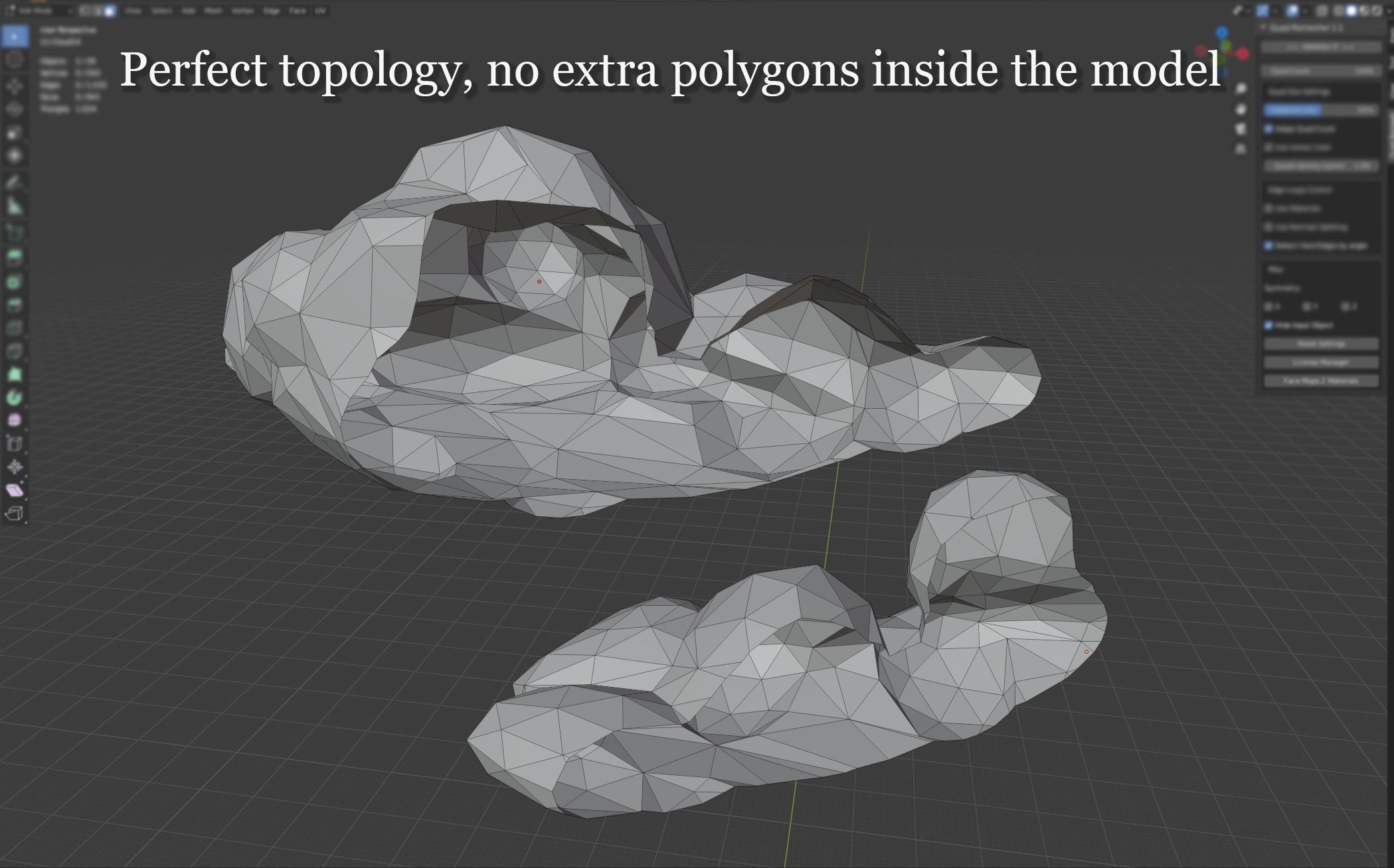 Low Poly Clouds Pack 2 Low-poly 3D model_7