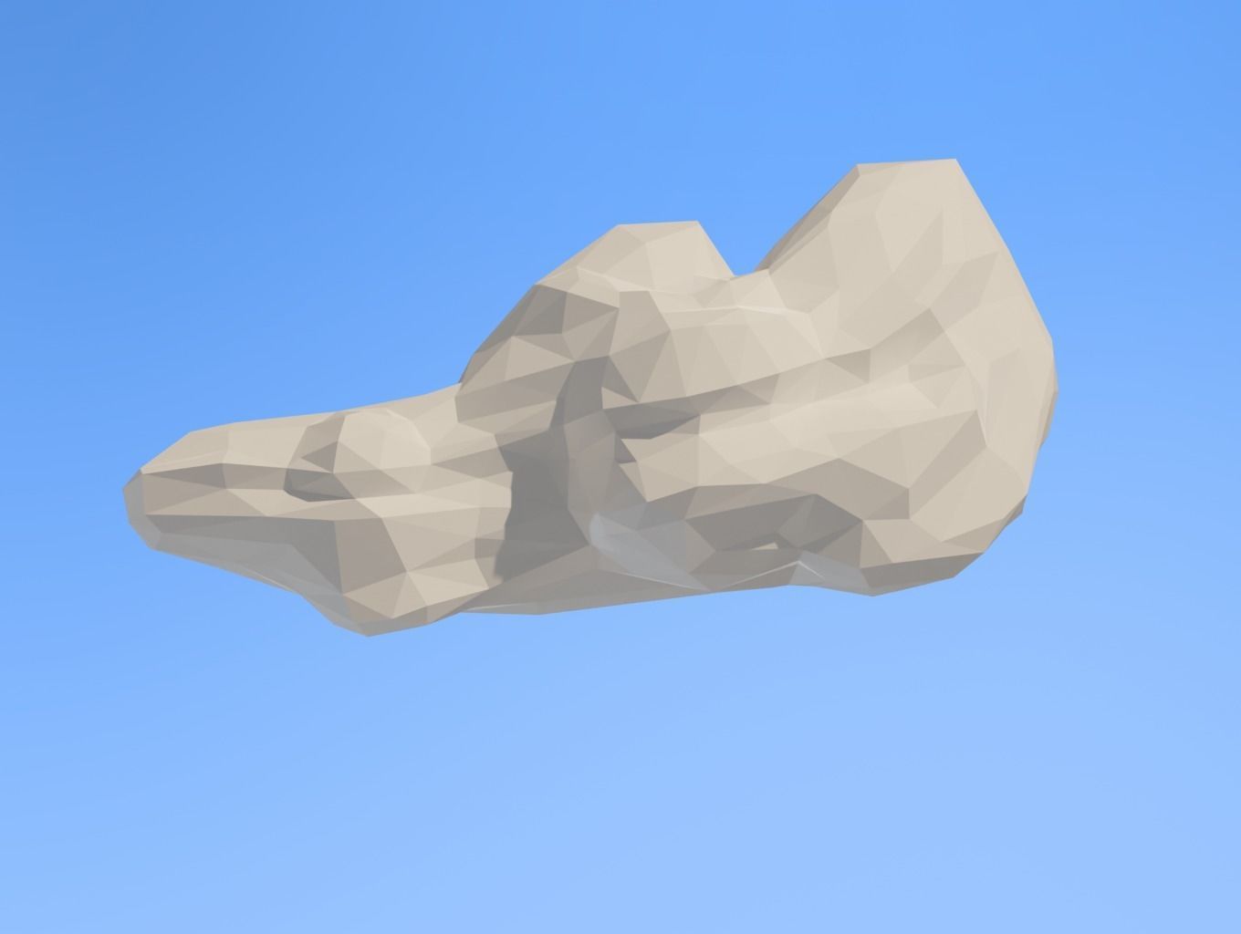 Low Poly Clouds Pack 2 Low-poly 3D model_12