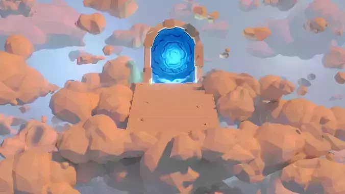 Low Poly Clouds Pack 2 Low-poly 3D model