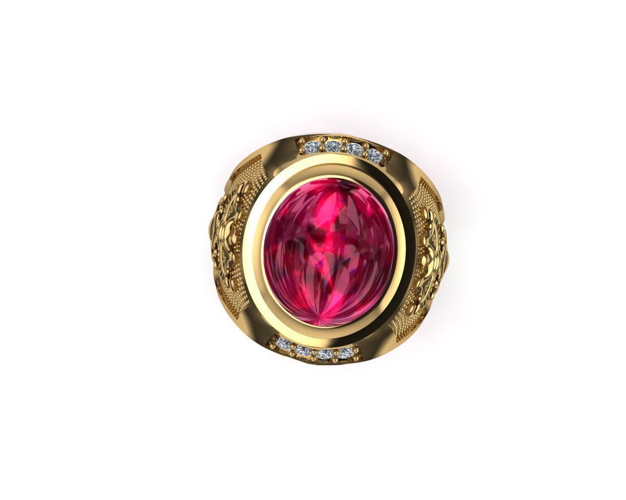 Ring model 3D with Ruby 3D print model_3