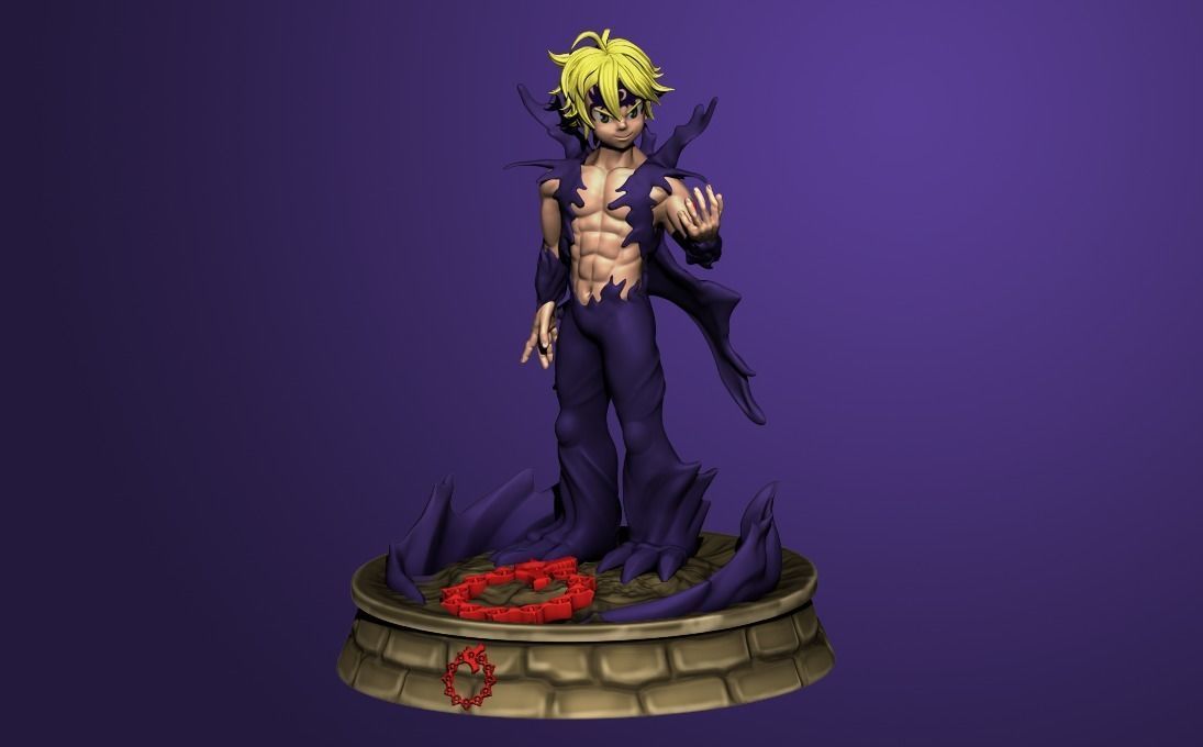 Meliodas assault mode 3D print model_2