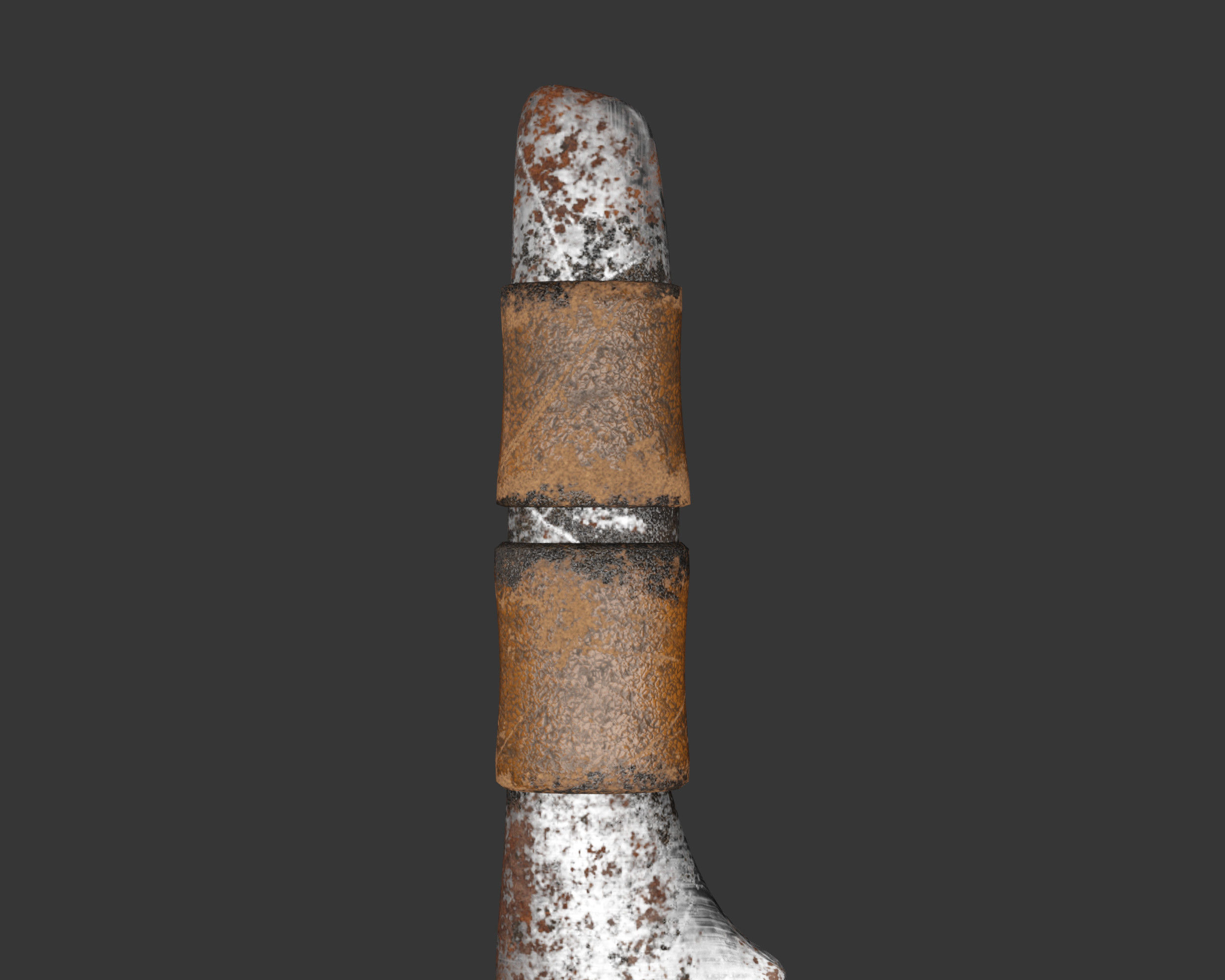 Medieval Crude Weapon Throwing Knife Low-poly 3D model_12