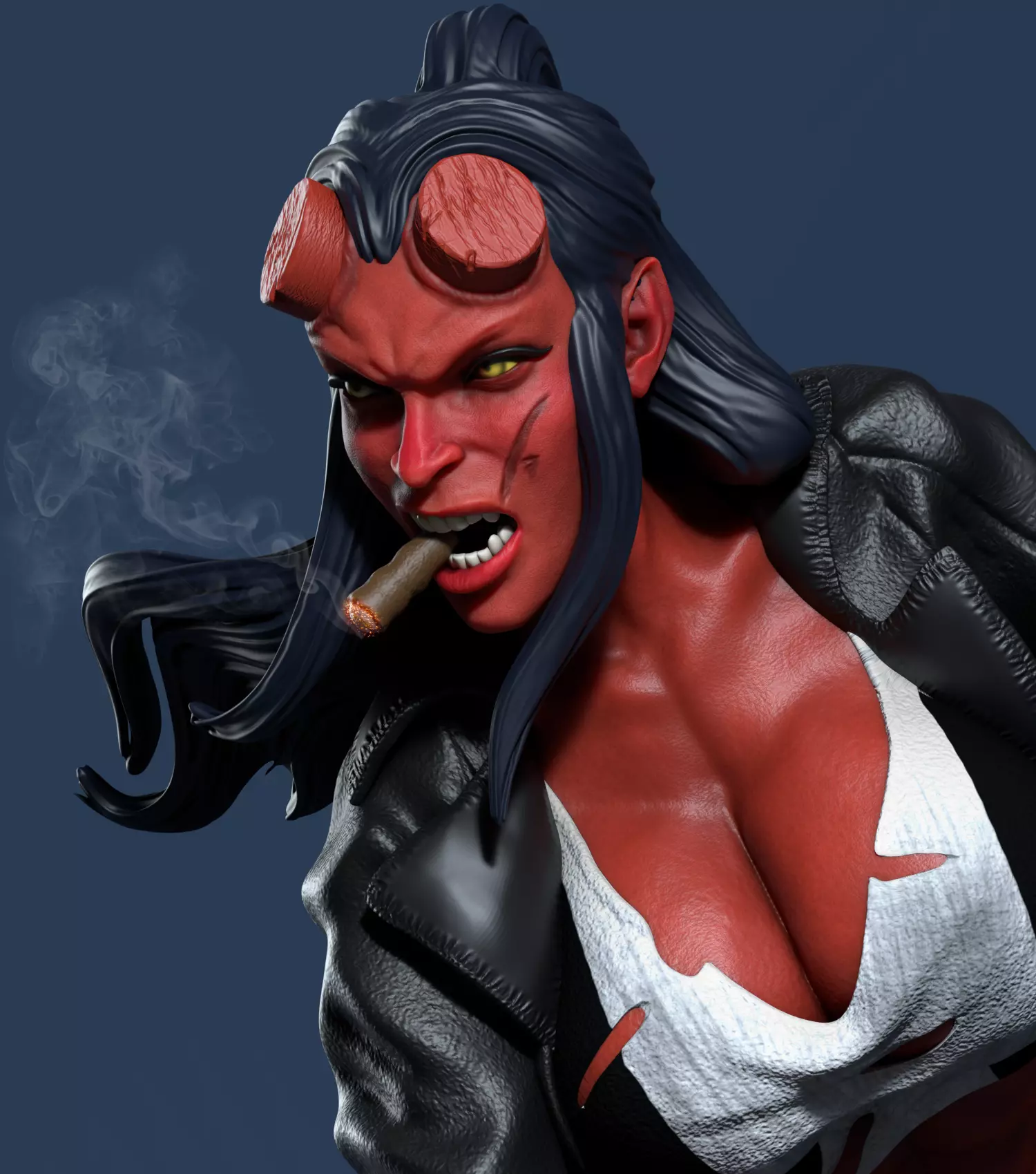Hellgirl Model1 3d Print 3D print model_0