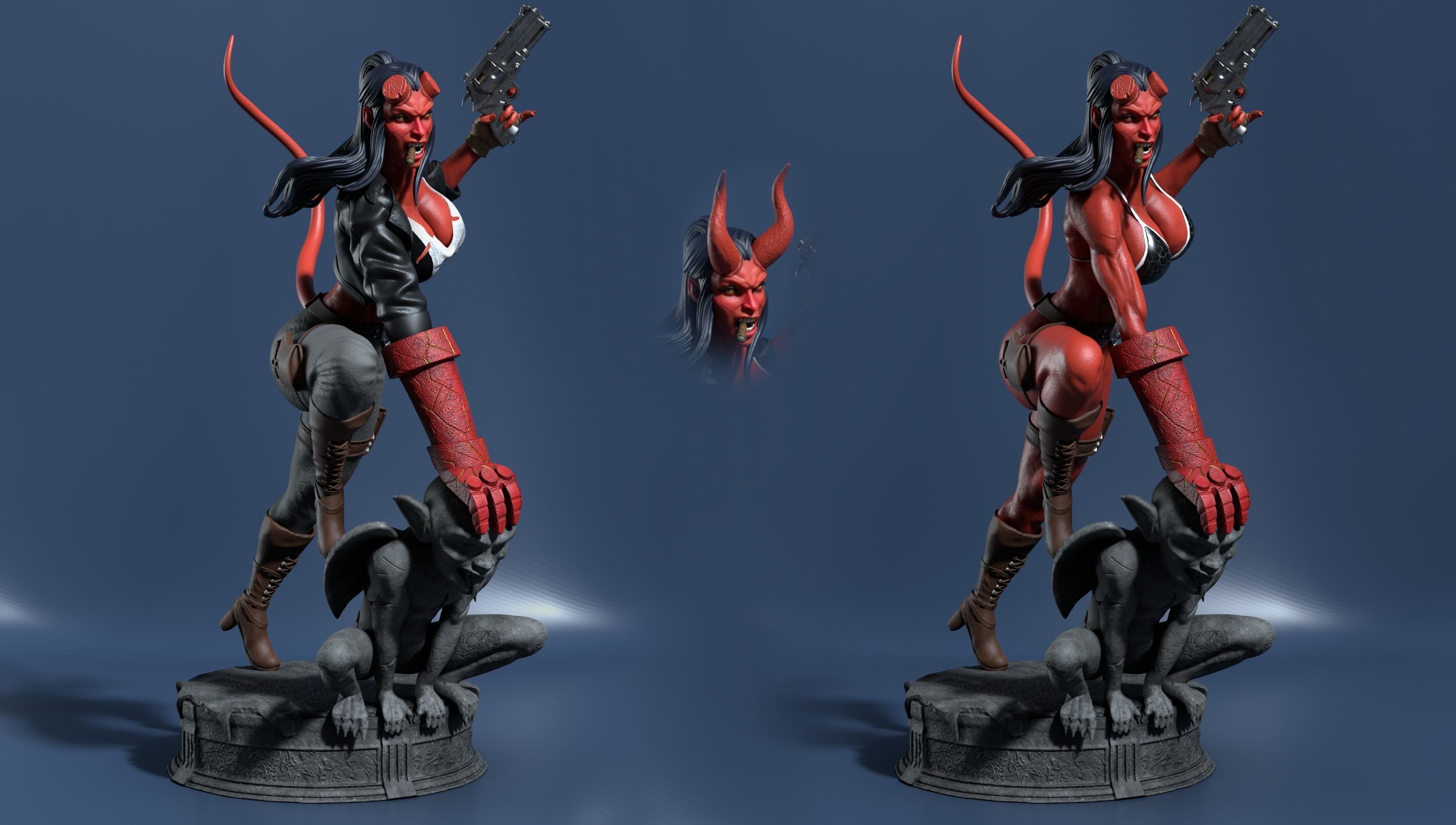 Hellgirl Model1 3d Print 3D print model_5