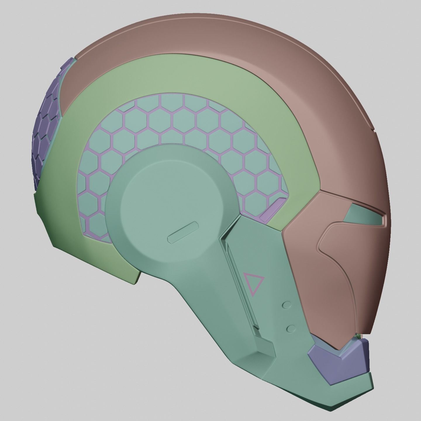 Ironman Mark 39 Starboost Helmet with Interior Details 3D print model_22