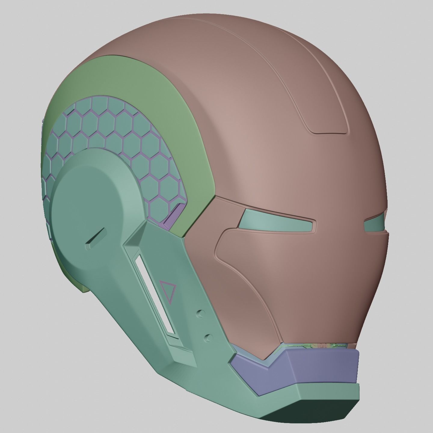 Ironman Mark 39 Starboost Helmet with Interior Details 3D print model_21