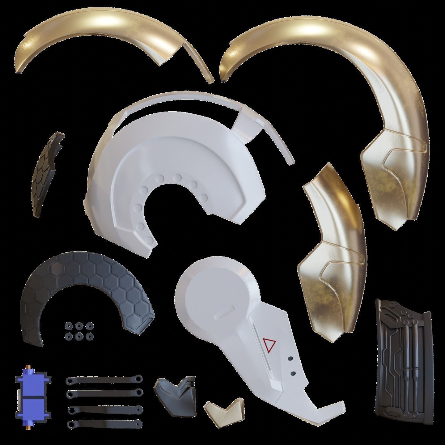 Ironman Mark 39 Starboost Helmet with Interior Details 3D print model_6