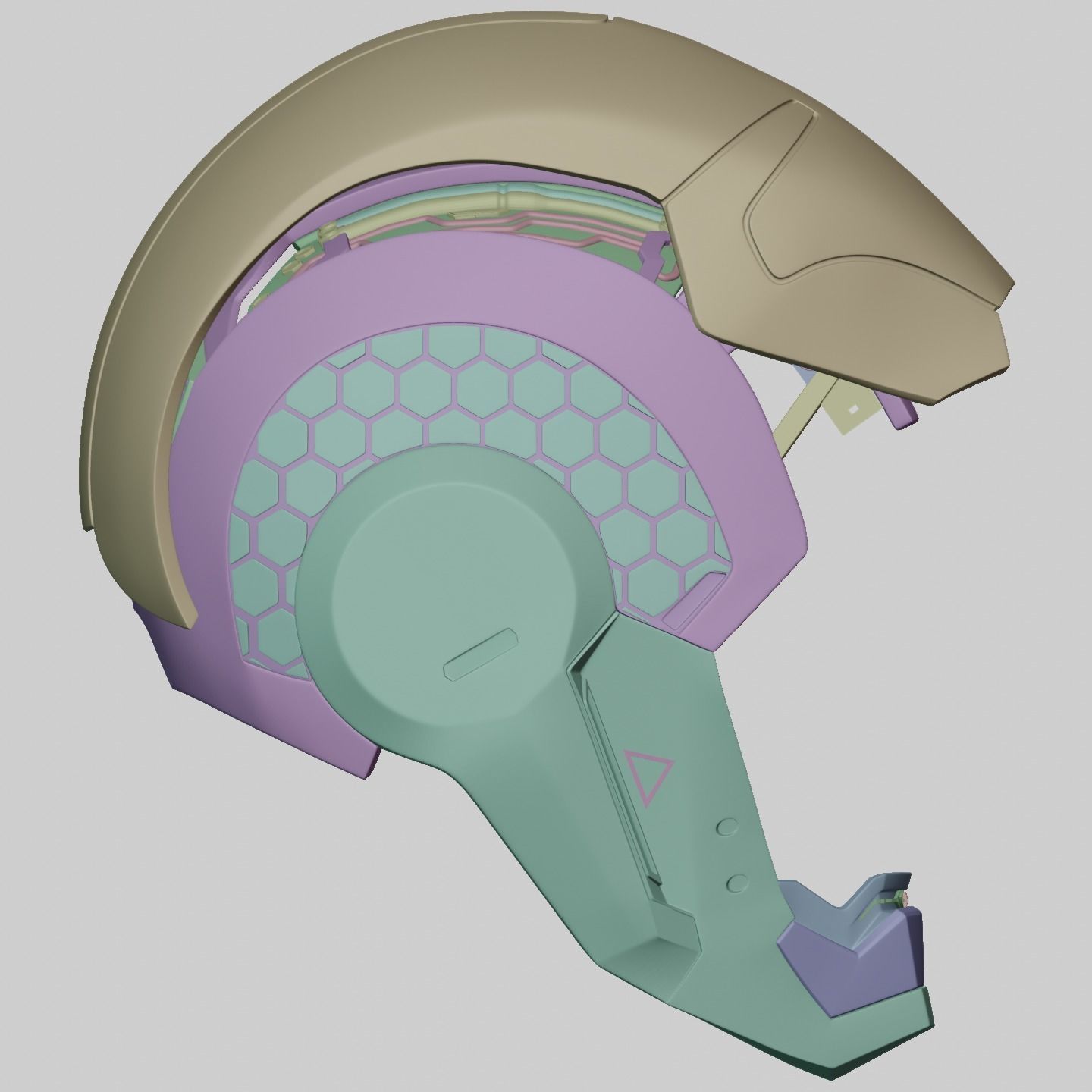 Ironman Mark 39 Starboost Helmet with Interior Details 3D print model_19