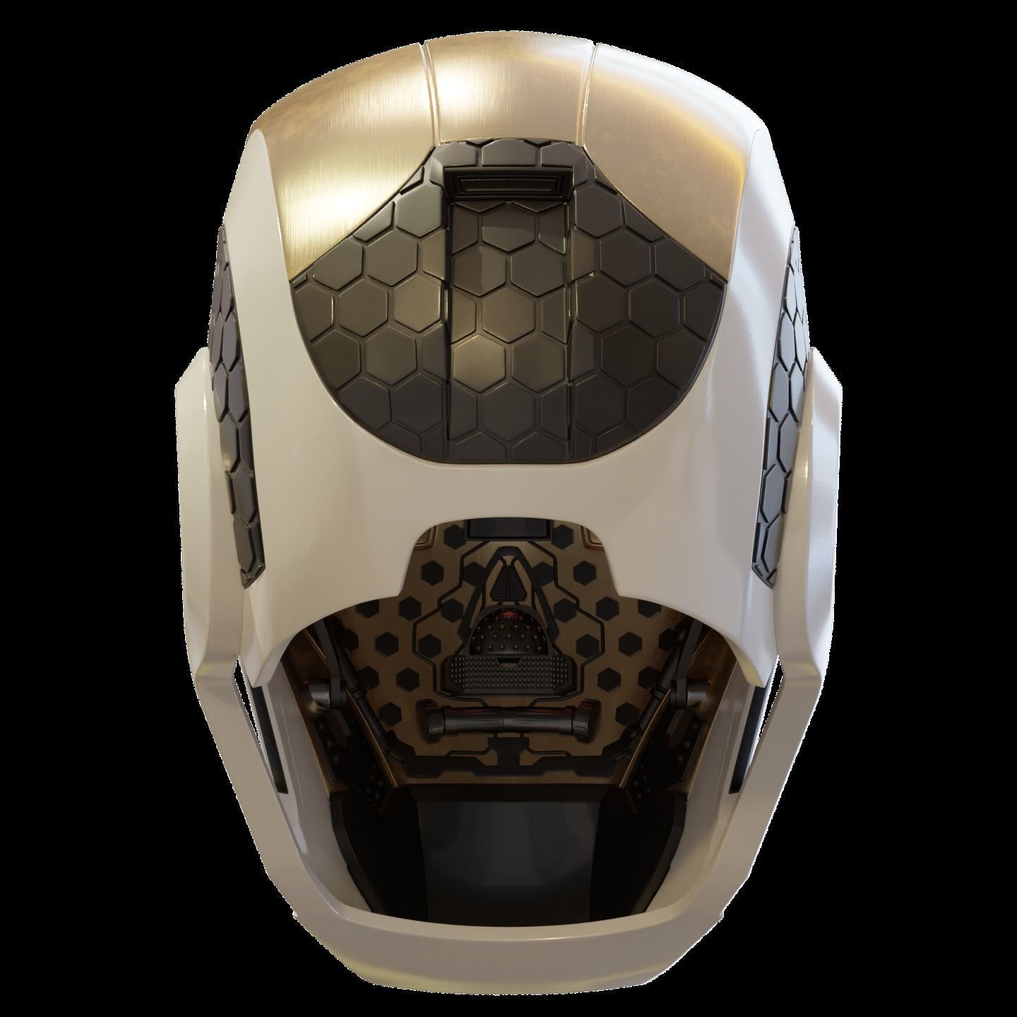 Ironman Mark 39 Starboost Helmet with Interior Details 3D print model_3
