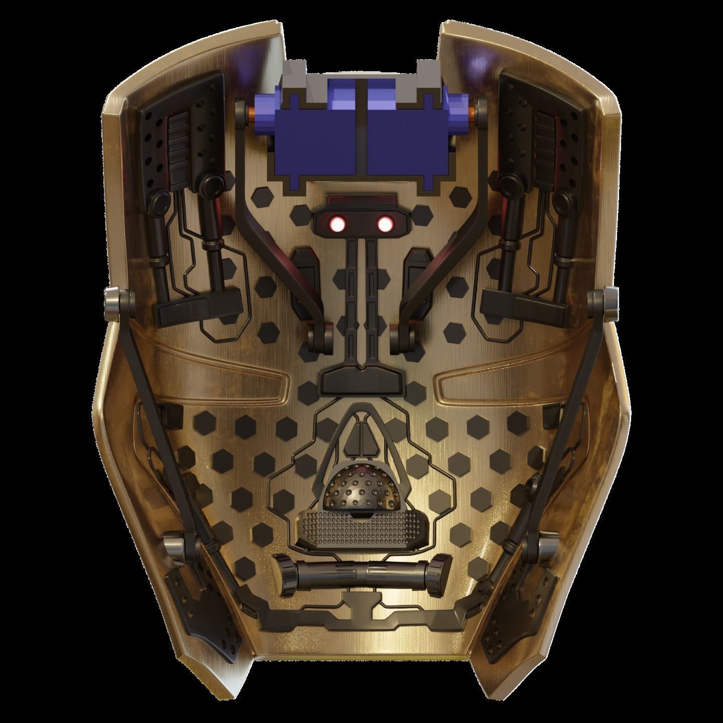 Ironman Mark 39 Starboost Helmet with Interior Details 3D print model_5