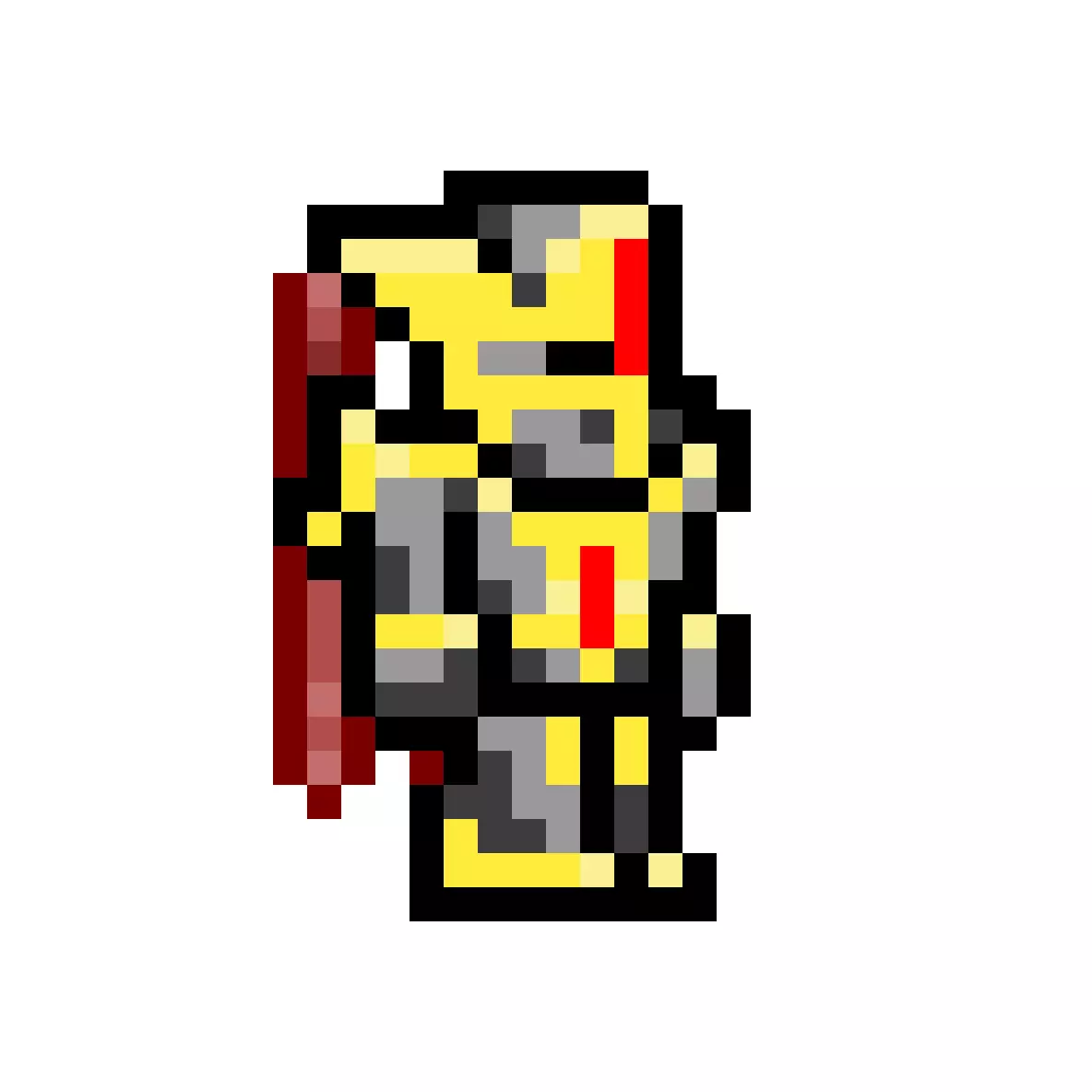 Pixel character Free 3D model
