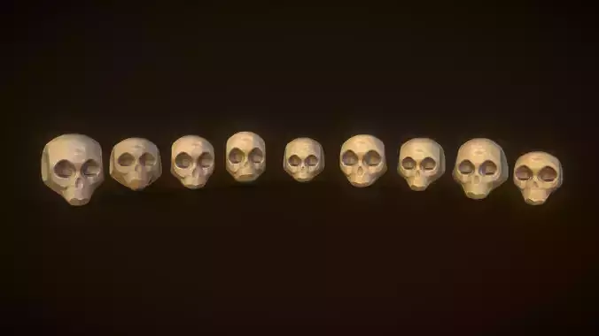 Stylized PBR Skull